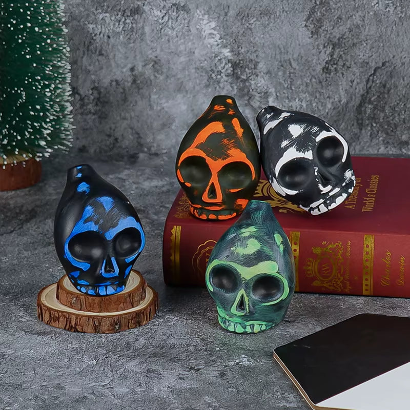 Creepy Aztec Death Whistle Thunderous Echoes Ancient Warriors Experience Intense 125Db Human Scream Porcelain Folk Art Halloween Ciliga