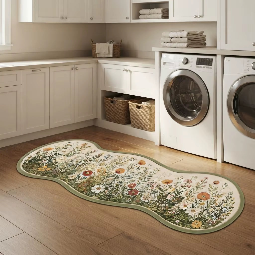 Dense Animal Print Modern Polyester Anti-Slip Washable Area Rug for Kitchen Entryway Home Decor CILIGA
