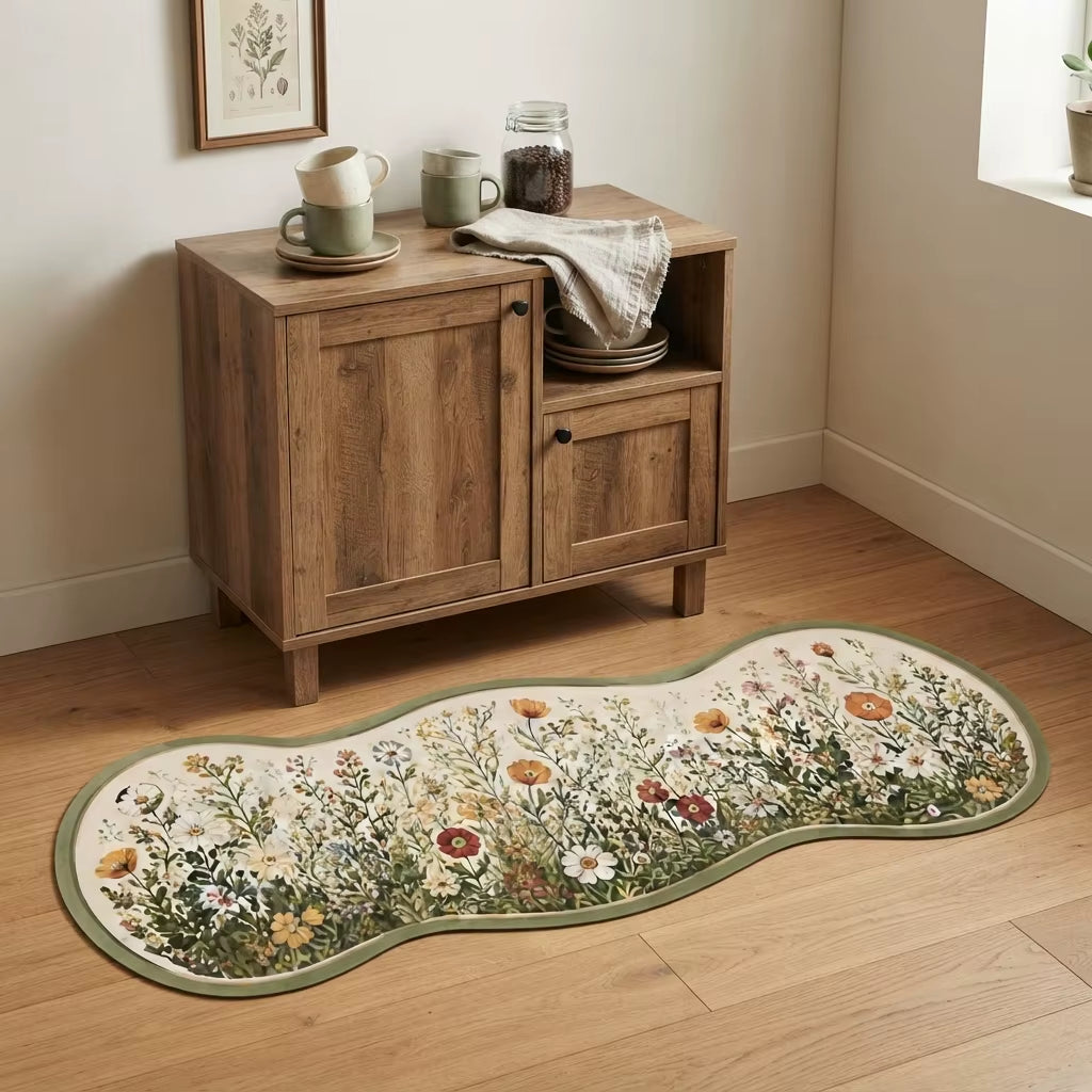 Dense Animal Print Modern Polyester Anti-Slip Washable Area Rug for Kitchen Entryway Home Decor CILIGA