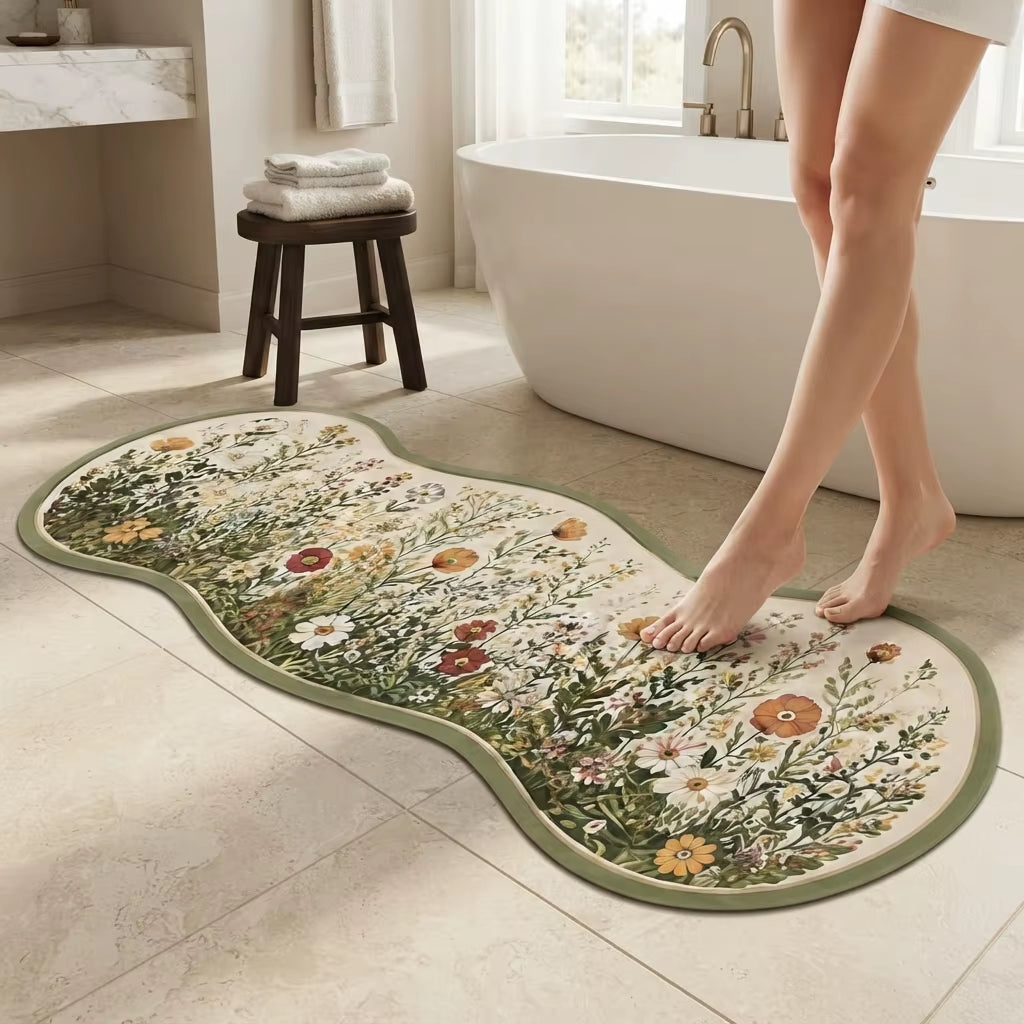 Dense Animal Print Modern Polyester Anti-Slip Washable Area Rug for Kitchen Entryway Home Decor CILIGA