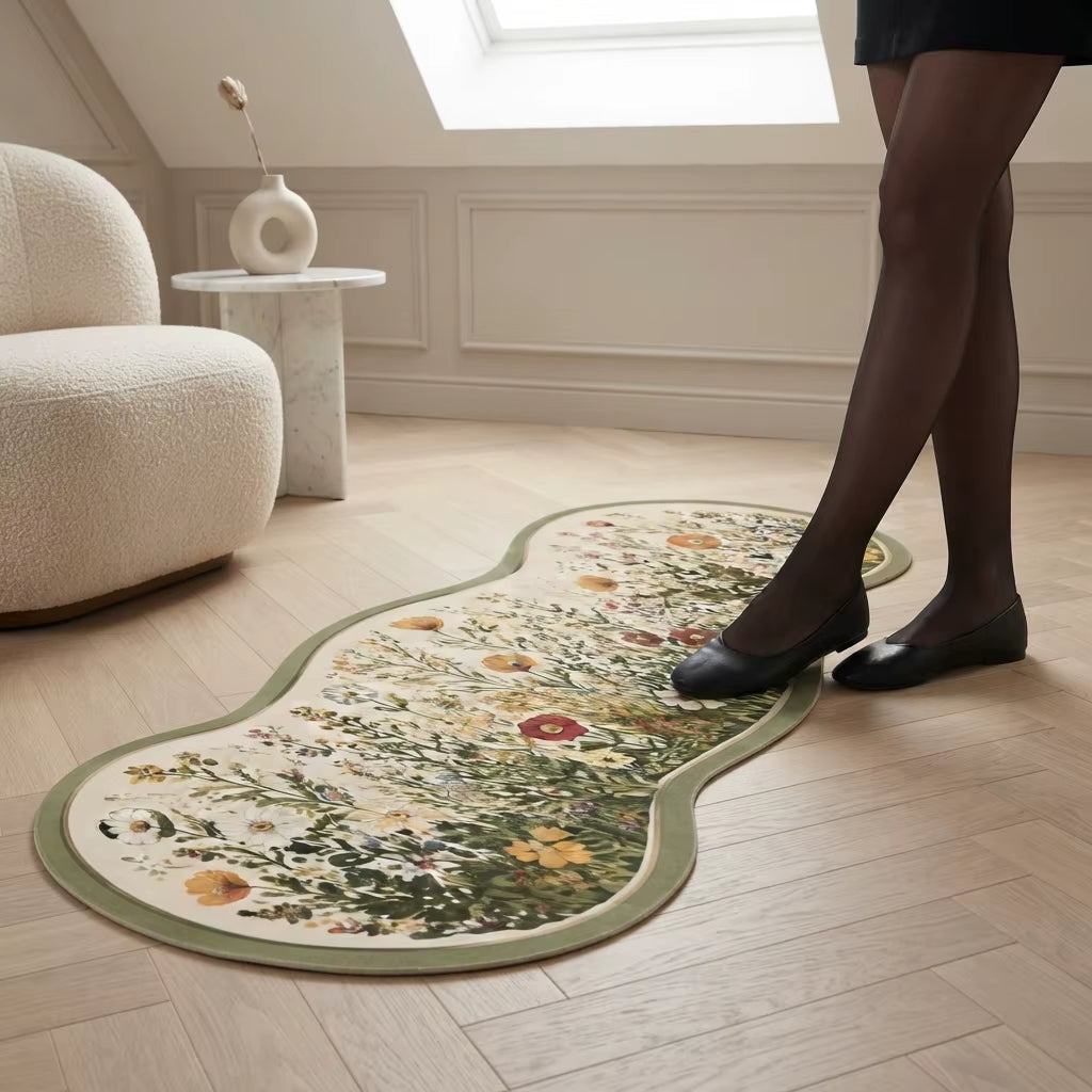 Dense Animal Print Modern Polyester Anti-Slip Washable Area Rug for Kitchen Entryway Home Decor CILIGA